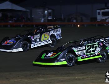 Farmer City Raceway (Farmer City, IL) – World of Outlaws Late Model Series – Illini 100 – April 11th-12th, 2025. (Josh James Artwork)