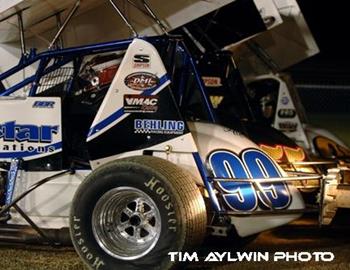 Brady Bacon (99), Donnie Ray Crawford (55) and Gary Wright (9x) in staging