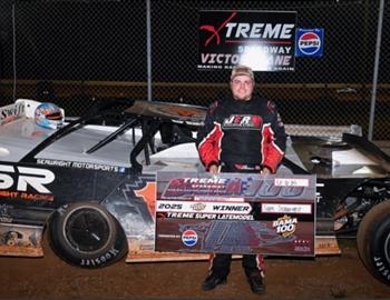 Sam Seawright wins at Xtreme Speedway during the Bama 100 prelim on June 7.