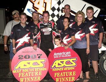 Jason Johnson tops the Sooner vs. Gulf South Shootout at Devils Bowl Speedway