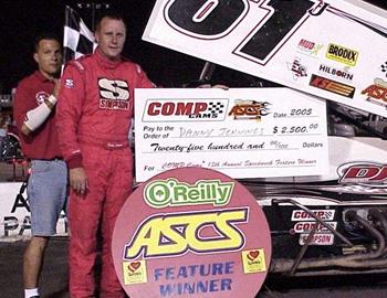 Danny Jennings wins his first COMP Cams ASCS Speedweek feature