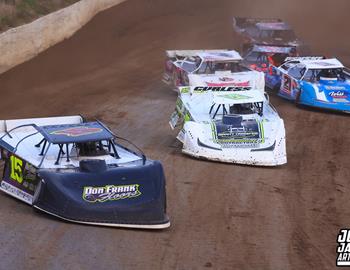 Peoria Speedway (Peoria, IL) – Midwest Auto Racing Series (MARS) Late Model Championship – Garry Swibold Memorial – April 26, 2025. (Josh James Artwork photo)