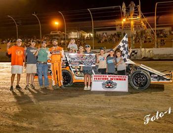 Shay Knight wins at Magnolia Motor Speedway on July 13