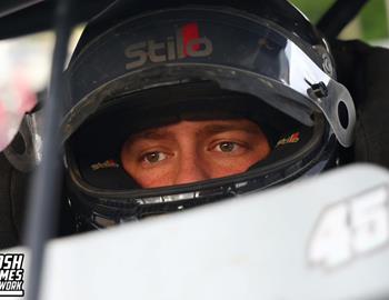Chase Holland in the cockpit during the 2025 season. (Josh James Artwork photo)