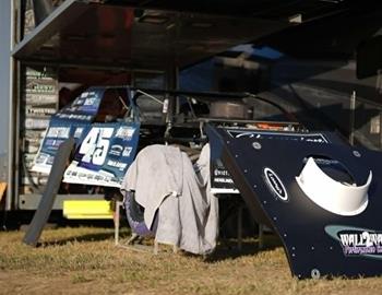 Chase Holland in the pits at East Bay Raceway Park (Tampa, FL) during the Rusty Dixon Memorial on November 1-2, 2024. (Ace Media photo)