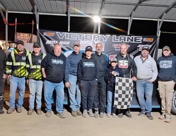 Mike Knight wins at Eriez speedway on June 1.