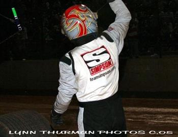 Sean McClelland celebrates a last lap victory