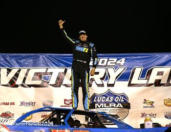 Davenport Speedway (Davenport, IA) – Lucas Oil Midwest Late Model Racing Association – Corn State Nationals – September 13th-14th, 2024. (Mike Ruefer Photo)