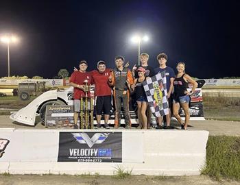 Clay Harris wins at Hendry County Speedway on May 18.