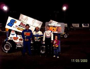 Randi Miller won at Sherman Co. KS (5/17/03)