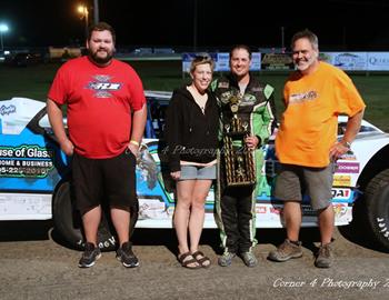 Josh Skorczewski wins at Miller Central Speedway on July 27