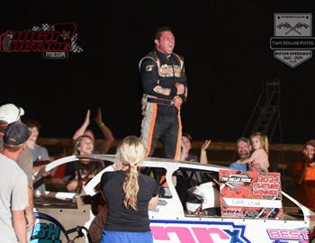 Cody Lowe wins at Two Dollar Pistol Motor Speedway June 29