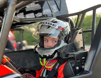 Zander LaRose competes in Junior Sprints at Coles County Speedway (Mattoon, IL) on July 13, 2024.