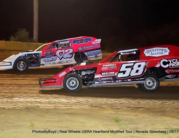 Nevada Speedway (Nevada, MO) – USRA Heartland Modified Tour (HMT) – August 17, 2024. (Todd Boyd photo)