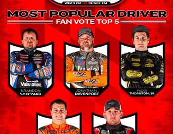 LOLMDS Most Popular Driver Standings - 6/3/2025