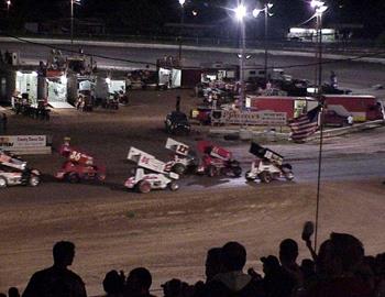 Three-wide at Enid