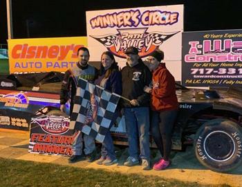 Randy Burkholder ended the season with his seventh win, which clinched the 2021 track championship in the Marcus Defrietas #58 entry.