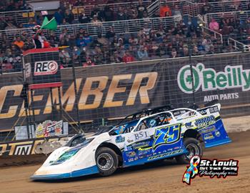 Patrik in action at the Castrol Gateway Dirt Nationals at The Dome at Americas Center (St. Louis, Mo.) on Dec. 14-16.