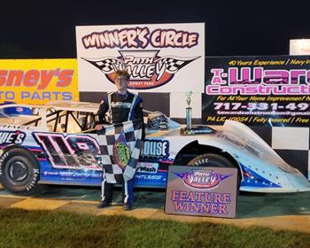 Trent Merkel wins at Path Valley Speedway on June 7.