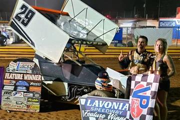 JEFF OLIVER GETS CAREER FIRST USCS WIN @ LAVONIA SPEEDWAY