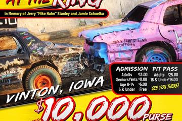 Wreck ‘Em at the Ring demolition derby Saturday at The Bullr