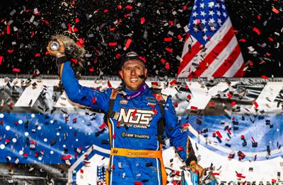 Nick Hoffman Earns First Lucas Oil Victory at Brownstown