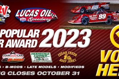 Online voting for Lucas Oil Speedway 2023 Most Popular Driver awa