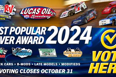 Lucas Oil Speedway 2024 Most Popular Driver voting underway onlin