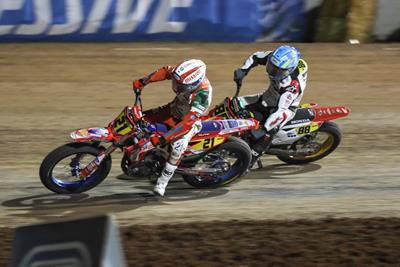Brunner, Bauman earn Progressive American Flat Track motorcycle w