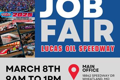 Lucas Oil Speedway Job Fair coming March 8th