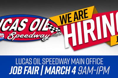 Lucas Oil Speedway's Job Fair scheduled for Saturday at speedway