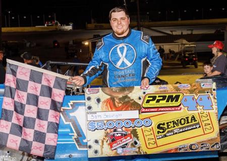 Sam Seawright grabs $5,000 in Pollard Memorial at Senoia Raceway