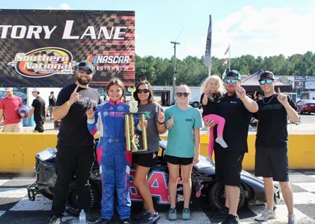 Delaney Gray scores first victory at Southern National Motorsports Park