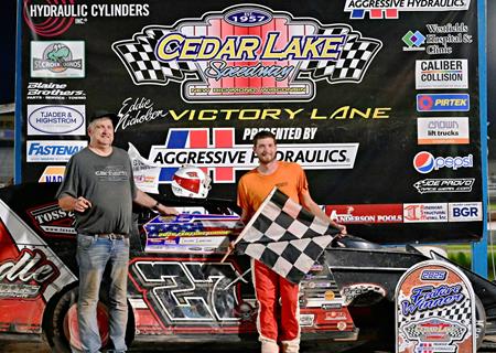 Calvin Iverson picks up win at Cedar Lake Speedway