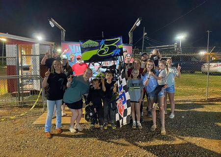 Tanner Kay victorious in third Winged Karts victory at Talladega Raceway Park