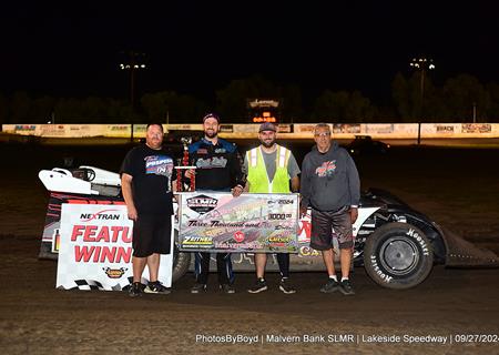 Tad Pospisil grabs $3,000 Malvern Bank victory with dramatic last lap pass at La