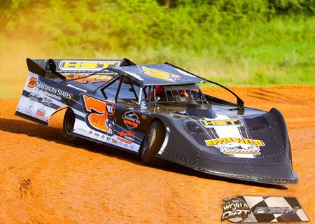 Dalton Jacobs races in Bridge 58 at Natural Bridge Speedway with All-Stars