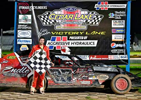 Calvin Iverson earns track championship at Cedar Lake Speedway