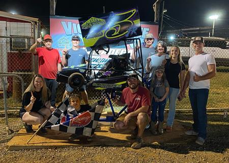Tanner Kay wins at Talladega Raceway Park; David Kay second in 602 Late Model Sp
