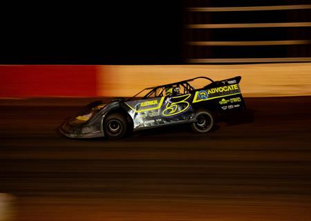David Kay caught up in wreck during Ice Bowl Qualifier at Talladega Short Track