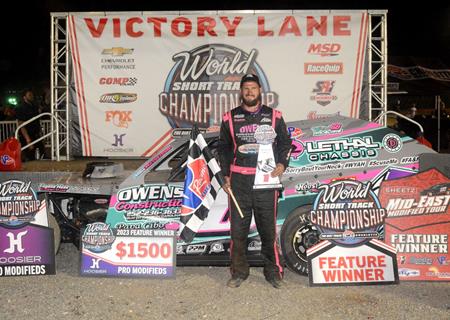 Holcombe scores World Short Track Championship victory in Pro Modified