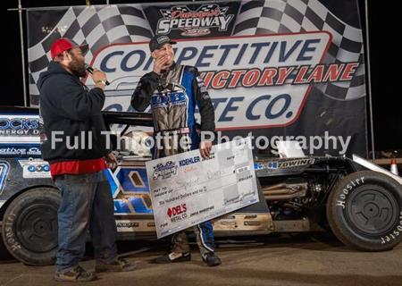 Diercks finds victory lane at Davenport during busy three-day weekend