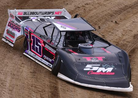 Herrington takes tumble at Eldora Speedway during Dirt Late Model Dream