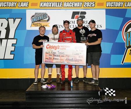 Ryan Timms Powers to Seventh Win of 2025 at Knoxville Raceway