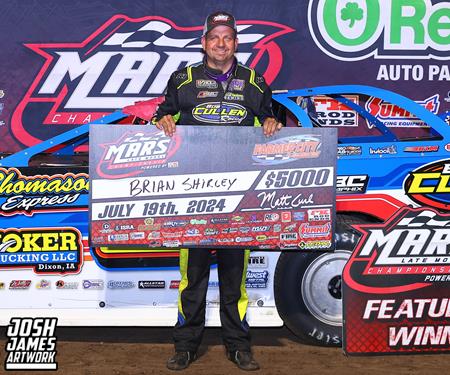 Brian Shirley collects 22nd-career MARS Late Model victory at Farmer City Racewa