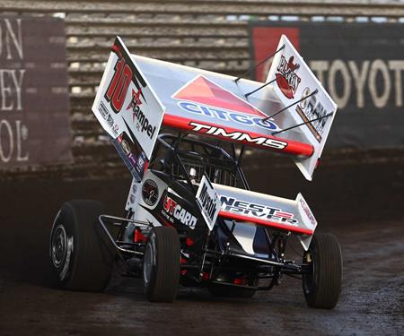Timms finishes sixth with World of Outlaws at Knoxville Raceway