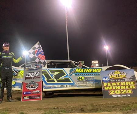 Winger wins pair of prelim features; runner-up in Clay by the Bay at East Bay