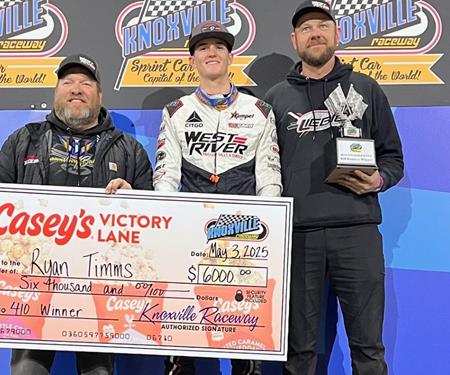 Ryan Timms Breaks Through for First Knoxville Win!