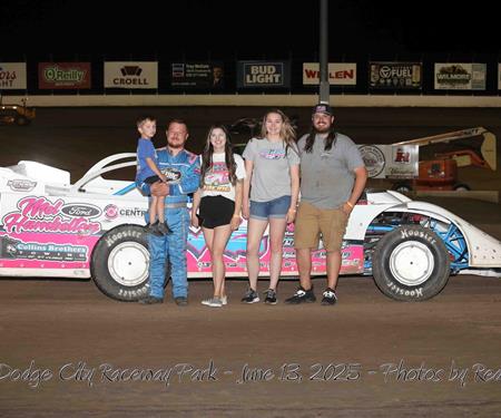 Tanner Mullens sweeps Dave Garmann Memorial at Dodge City Raceway Park