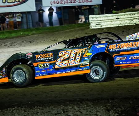 Ricky Thornton Jr. Hustles to $50,000 High Bank Heist 50 at Eagle Raceway